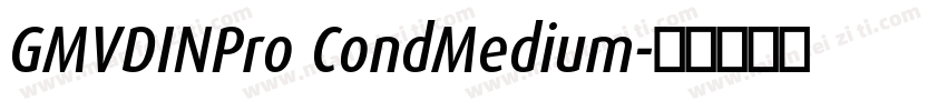 GMVDINPro CondMedium字体转换